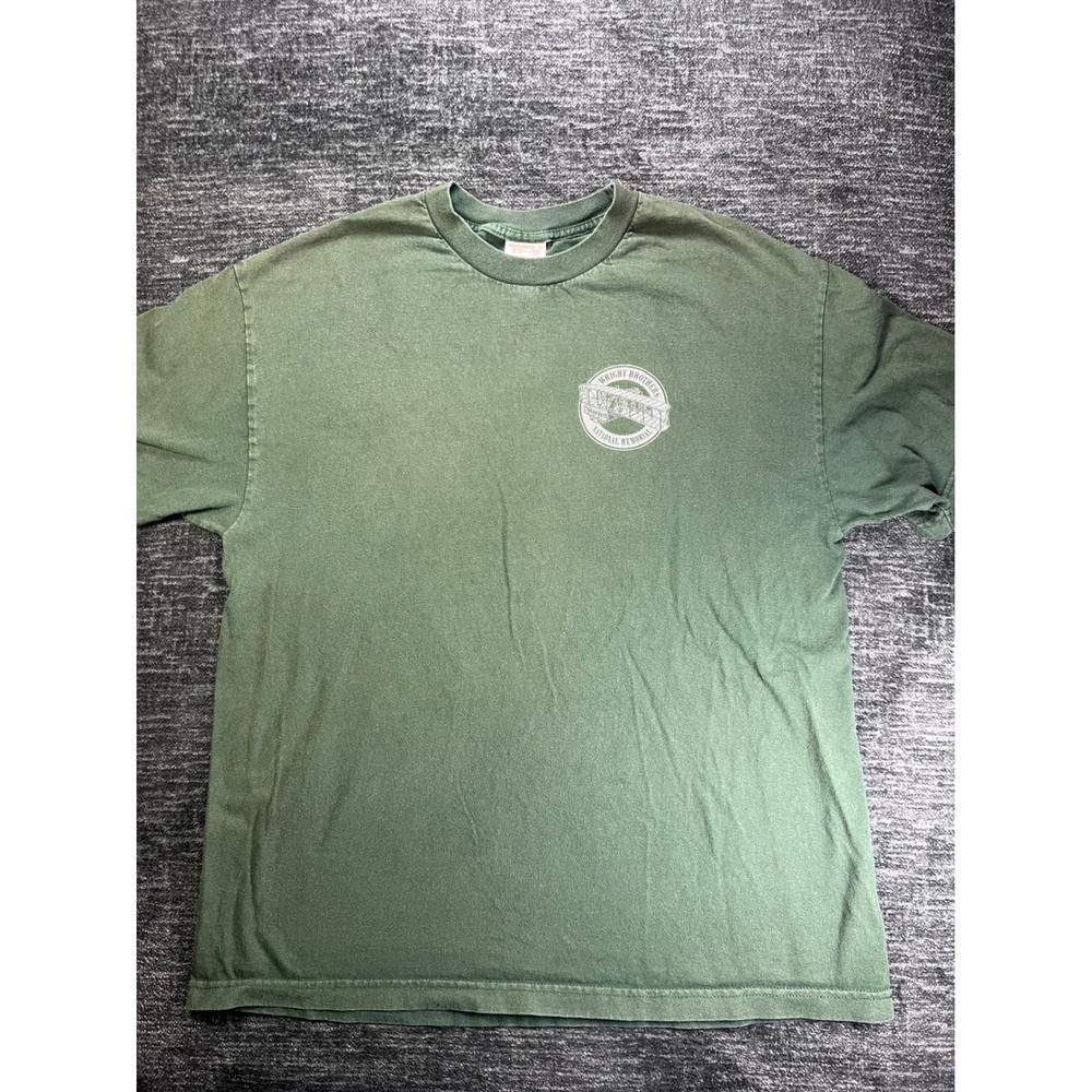 TCX Apparel Wright Brothers National Memorial T-Shirt Mens XL Green First Flight